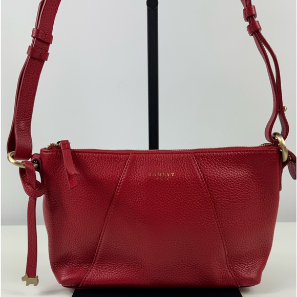 RADLEY LONDON Bags Radley London Red Leather Crossbody Handbag With Adjustable Straps Poshmark